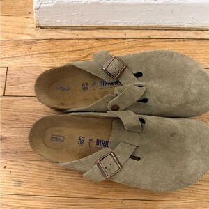Mens Birkenstock Suede Slippers